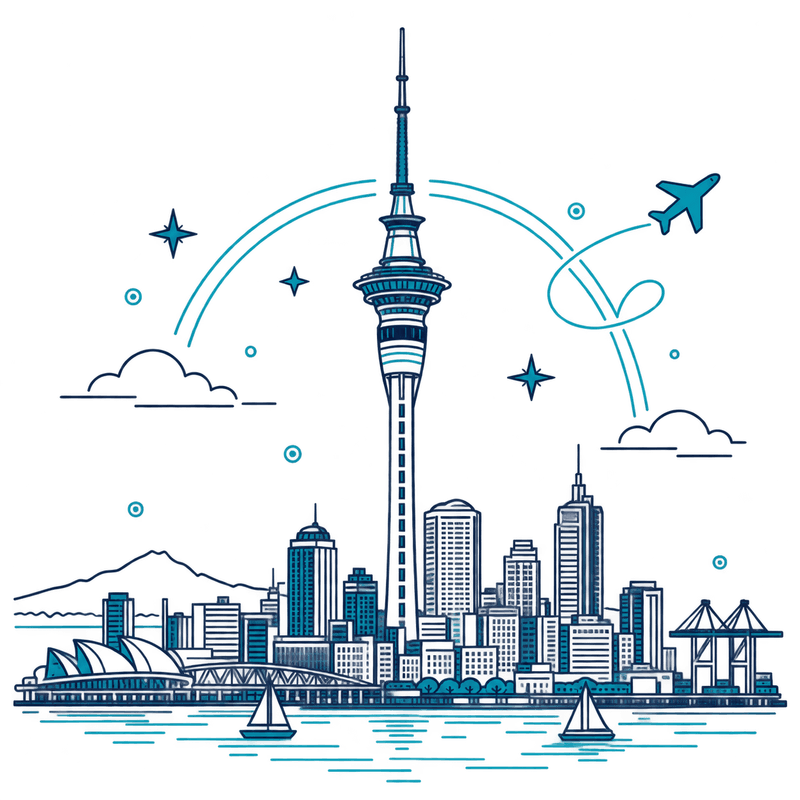 Wellington landmark illustration