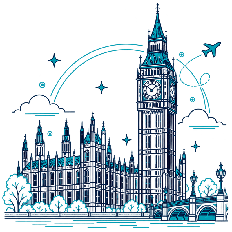 London landmark illustration