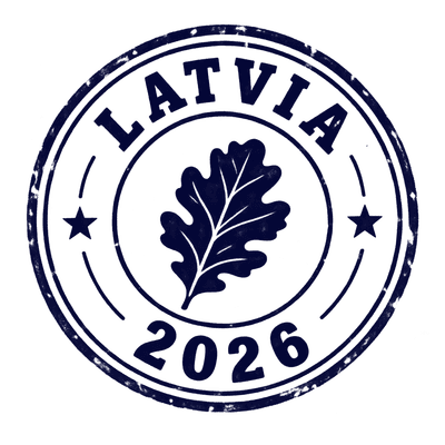 Latvia passport stamp